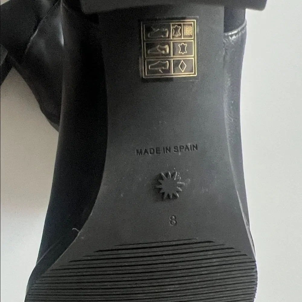 New Stuart Weitzman 5050 Bold Over the Knee Boot in Black Smooth Calf Size 8